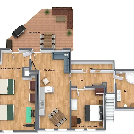 Tucan - Rooftop Terrace With View, Bbq, Ps4+stream * Marburg